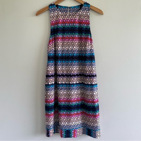 Trina Turk Dresses & Skirts - Trina Turk Signed Macee Stained Glass Print Sleeveless Dress Size 6
